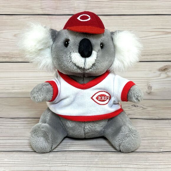 VTG Cincinnati Reds Koala Bear Plush Steven Smith Stuffed Animal w/Hat MLB -RARE - Picture 15 of 15